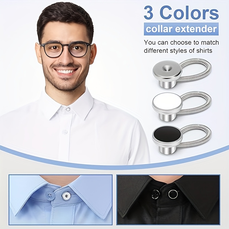 set 12 collar button extenders designed mens dress shirts - Temu Mauritius
