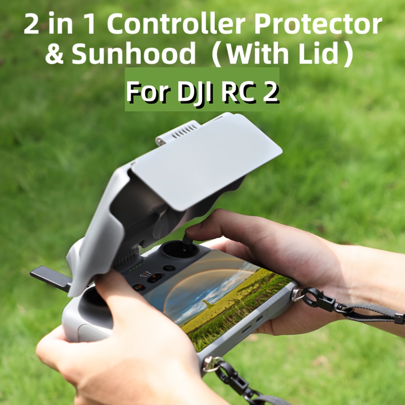 

2 In 1 Remote Controller Sun Hood For Dji Rc 2 Sunshade Screen And Protective Shell Cover For Dji Air 3/mini 4 Pro Drone Accessories