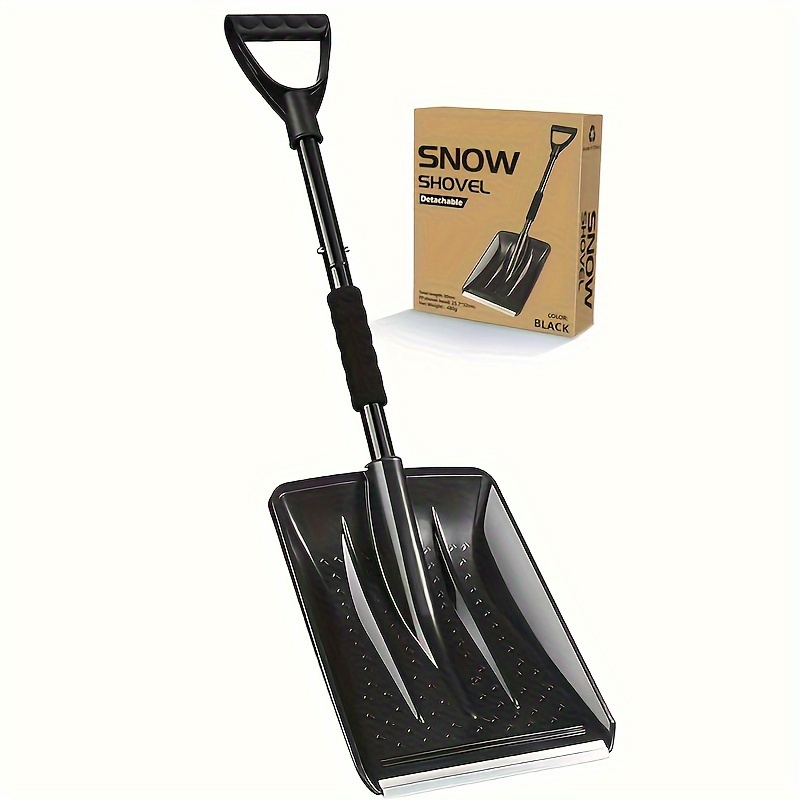 

3-section Telescopic Snow Shovel, Portable Emergency Folding Design, Aluminum Alloy Camping Shovel For Garden, Car, Truck, Suv, Outdoor Activities - Uncharged Manual Operation