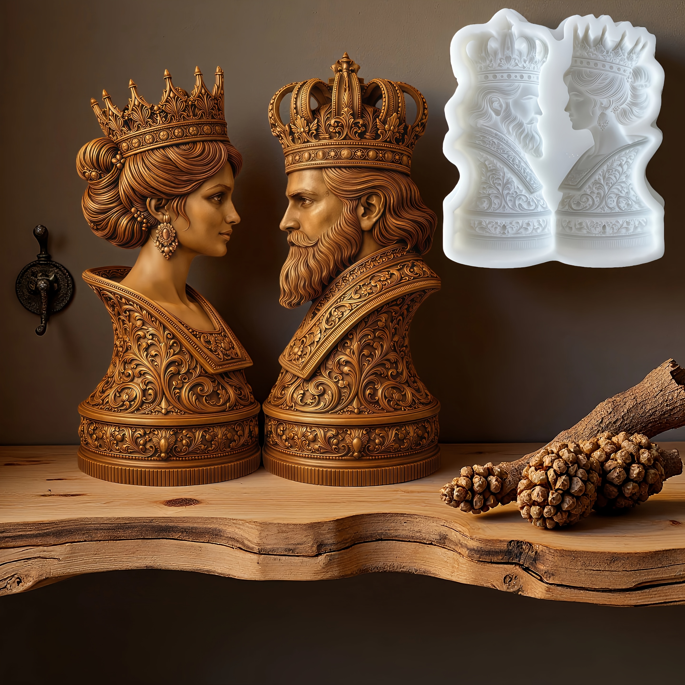 Image of French Vintage Style - Silicone Molds, Handmade Art Baking Tools, Cake Decoration And Chocolate, Candy, Embossing Tools, Clay And Plaster Crafts, Kitchen Baking Cookie Decoration Molds.