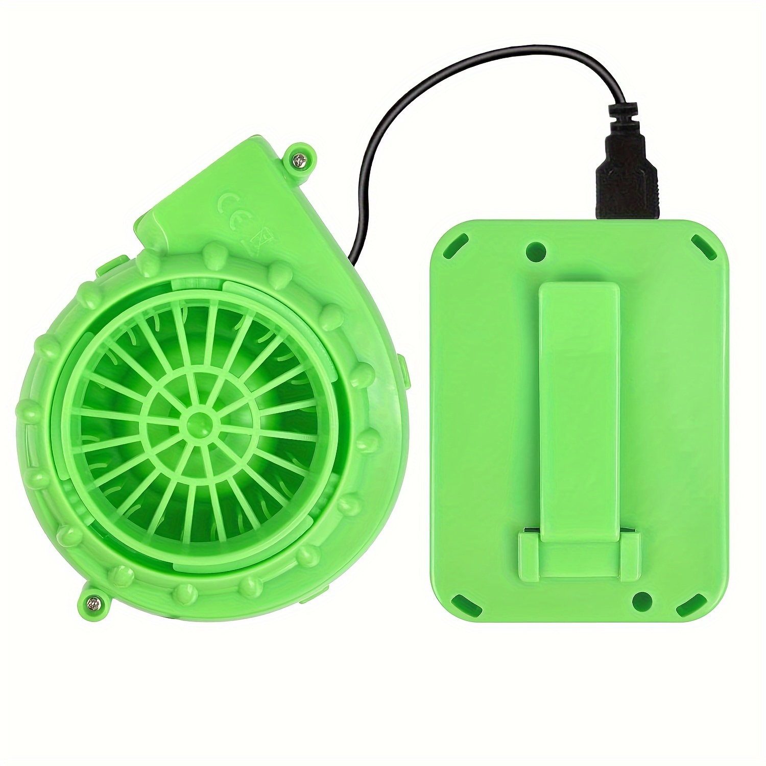 portable mini inflatable costume fan with usb plug battery box green     aa batteries not included   halloween christmas parties best for christmas details 0