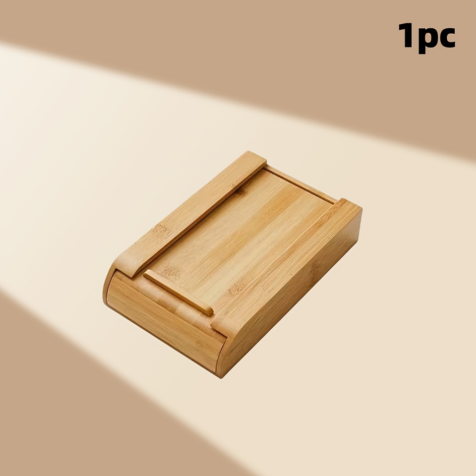 Image of Under Desk Drawer Wood, Self-adhesive Hidden Drawer Organizer Slide Out, Handmade Under Table Storage, Pencil Phone Holder For Office Home Classroom(bamboo/walnut)