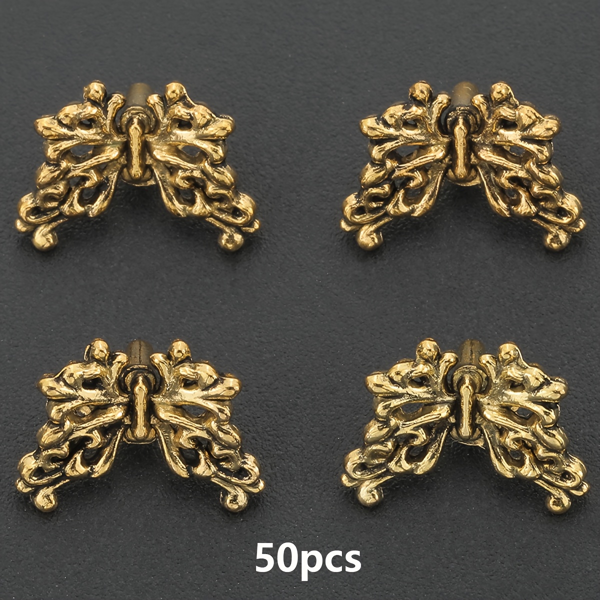 TEMU 50 pz Perline distanziali a forma di cava , ca. 13mm, perline sfuse in di , perline decorative, perline fatte a , connettori per perline, adatte