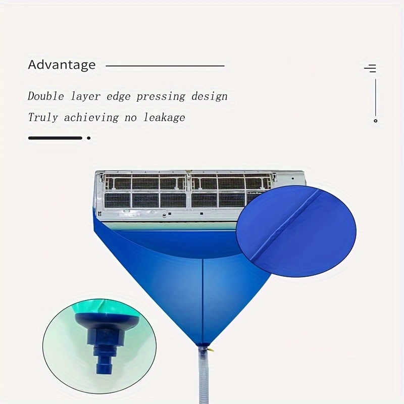 Κιτ Καθαρισμού Κλιματιστικού 1τμχ - Αποτελεσματική Κρεμαστή Μηχανή με Σακούλα Νερού για Εσωτερικούς και Εξωτερικούς Κλιματιστικούς - Εύκολο στη Χρήση, Εξοικονόμηση Χρόνου και Αποτελεσματική Λύση Καθαρισμού λεπτομέρειες 2