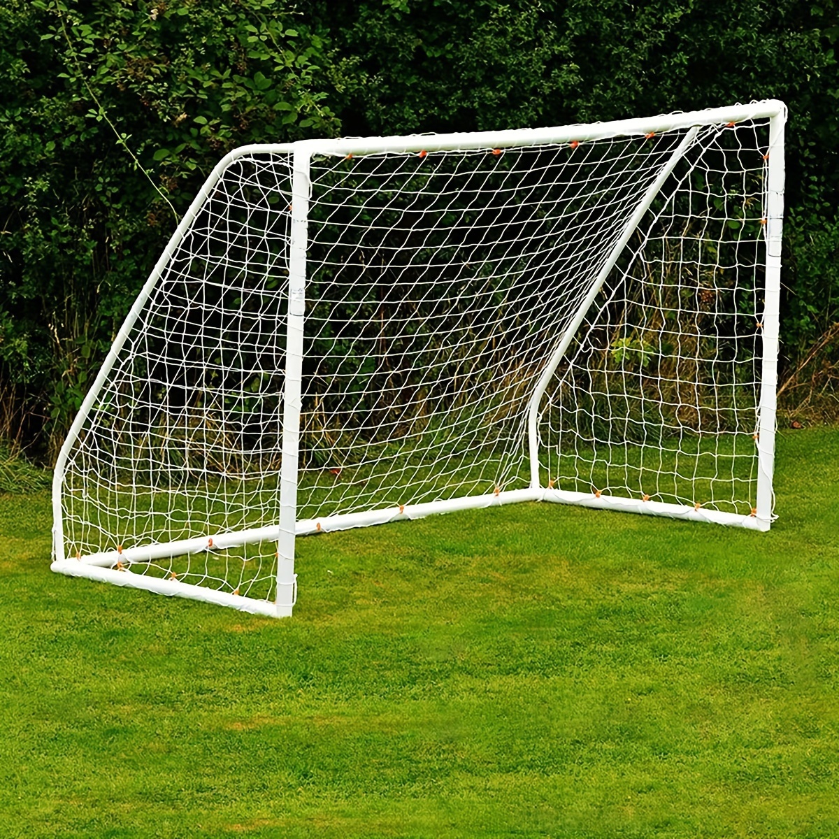 

1 Heavy-duty Polyethylene Soccer Net - Weatherproof & Anti-impact, Foldable & Portable For , Ideal For Outdoor/indoor Training & Matches, White, In 3 Sizes