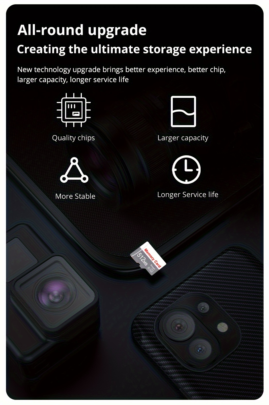1pc Memory Card 1GB 512MB 256MB 128MB 64MB, Small Capacity Flash TF Card, Memory TF Card for Tablet/Camera/Mobile Phone/Laptop/PC/Car Audio/Game Console/Audio -Store Your Files Securely!