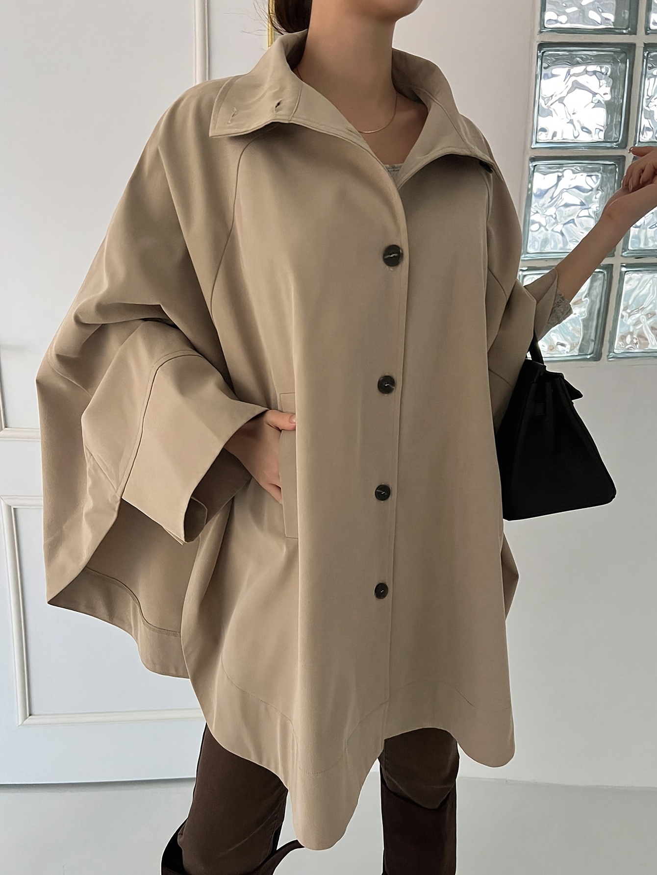 Batwing sleeve coat hotsell