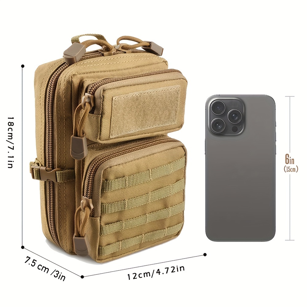 1pc Molle Pouch, Edc Tool Pouch Phone Pouches Pouches Edc Waist Pack Mini Design Of Backpack