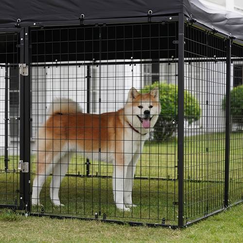 large outdoor dog kennel heavy duty dog cage with roof galvanized kennel fence with locks large