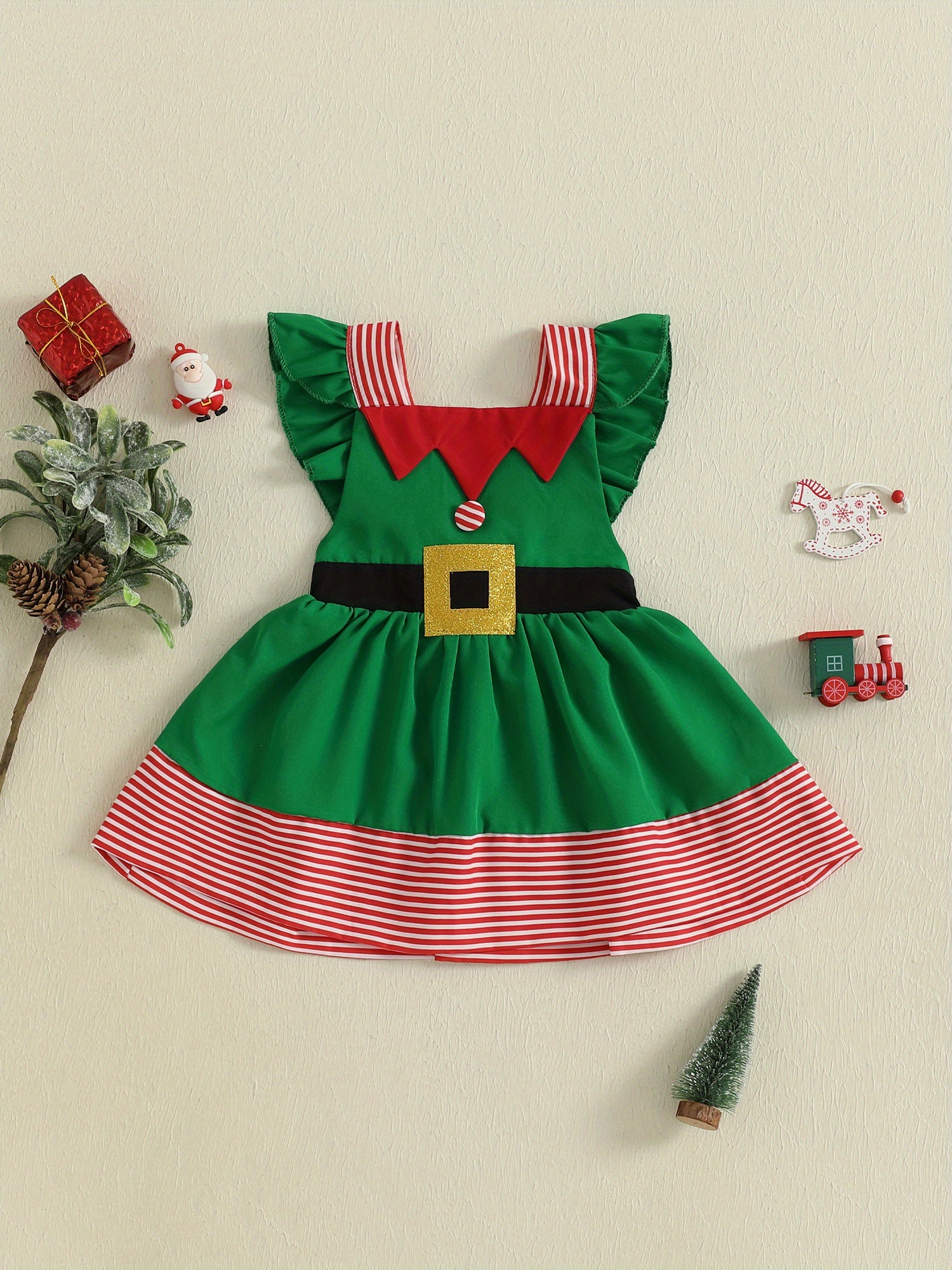 new year red children's dress beaded snowflake print dress baby puffy  princess skirt birthday party dress | Shop Trends | Temu