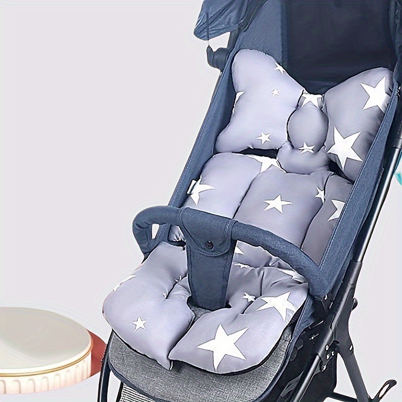 

Cute Pattern Thickened Stroller Cushion, Soft Breathable Stroller Pad