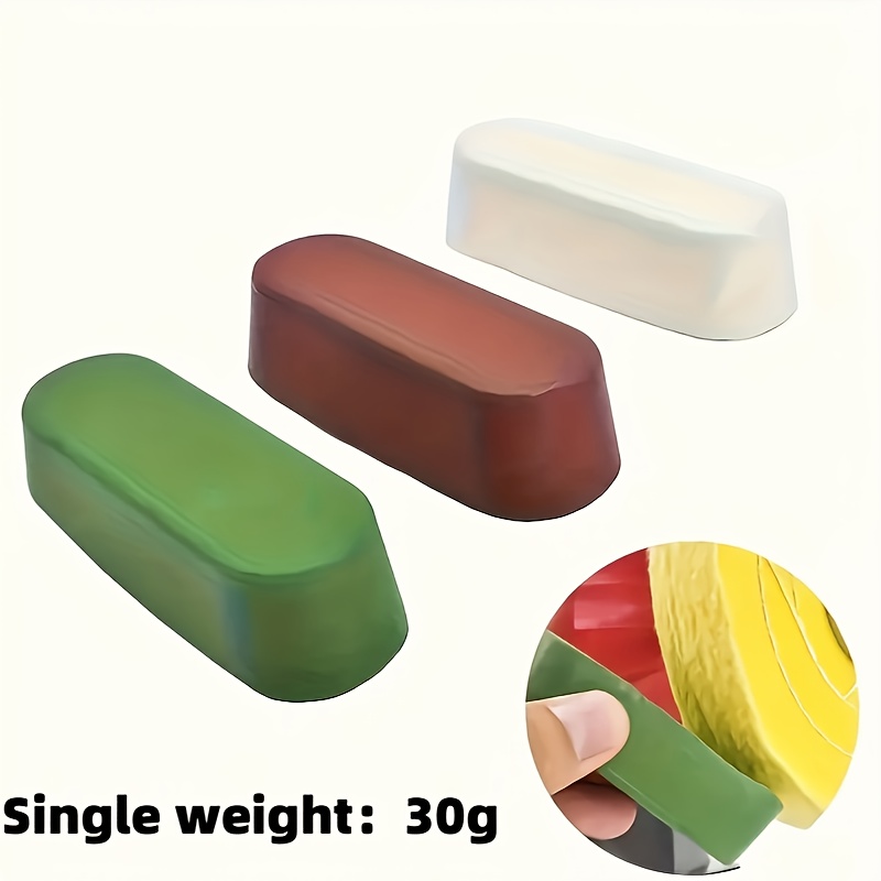 

3pcs Multi-surface Polishing Wax Set - On Metal, Wood, Glass & With White, Red, - Aluminum Material