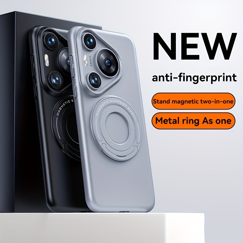 For Huawei Pura 70/Pura 70 Pro Premium Stand Phone Case, Comfortable Hand Feel, Classic Retro High Quality Pura 70 Pro Drop Resistant Case_voghion.com