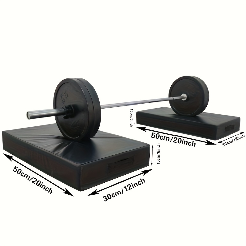 TEMU Pair Of Barbell Shock Absorption Mats, Buffer Pads, Gym Shock Absorption Mats, Fitness Home And Commercial Use, Weightlifting Mat, Special For Deadlifts And Snatches