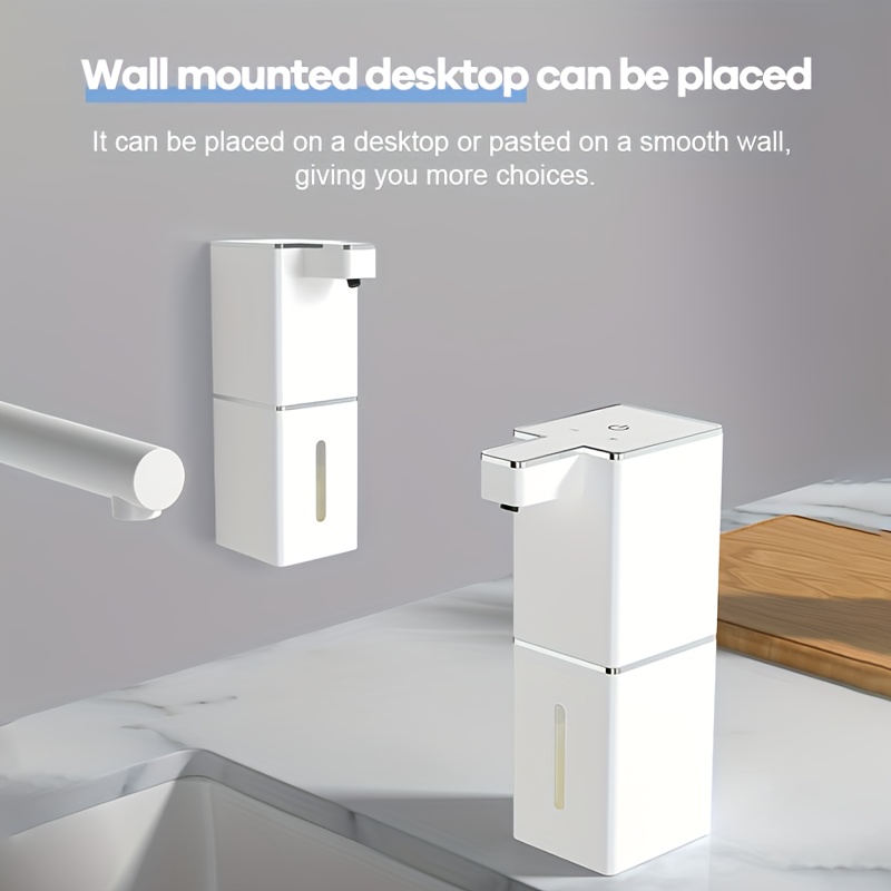 New Handwashing Experience! Induction Soap Dispenser, 1200mAh Long-Lasting Battery. 1.57 - 2.36inch Sensitivity, 0.25 Seconds Touchless Operation. 3-Speed Adjustment, 12.17oz Large Capacity for Home & Public Use. Type-C Charging, Minimalist Design for Versatile Scenarios, Automatic Dispensing, Essential Hygiene Tool