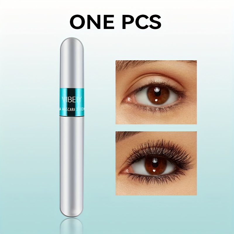 TEMU 4d Velvet Fiber Mascara, Resistant To Water And Sweat, Provides Long-lasting Wear, Offers And , For Types, Volume Effect, Enhances The Beauty Of