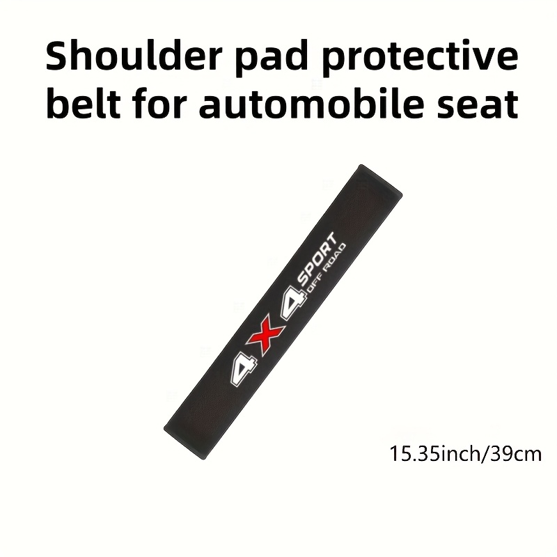 TEMU 4x4 Off-road Sports Car Seat Shoulder Pad With Protective Cover, Seat Belt Protective Cover Car , Seat Shoulder Pad With Artificial Plush