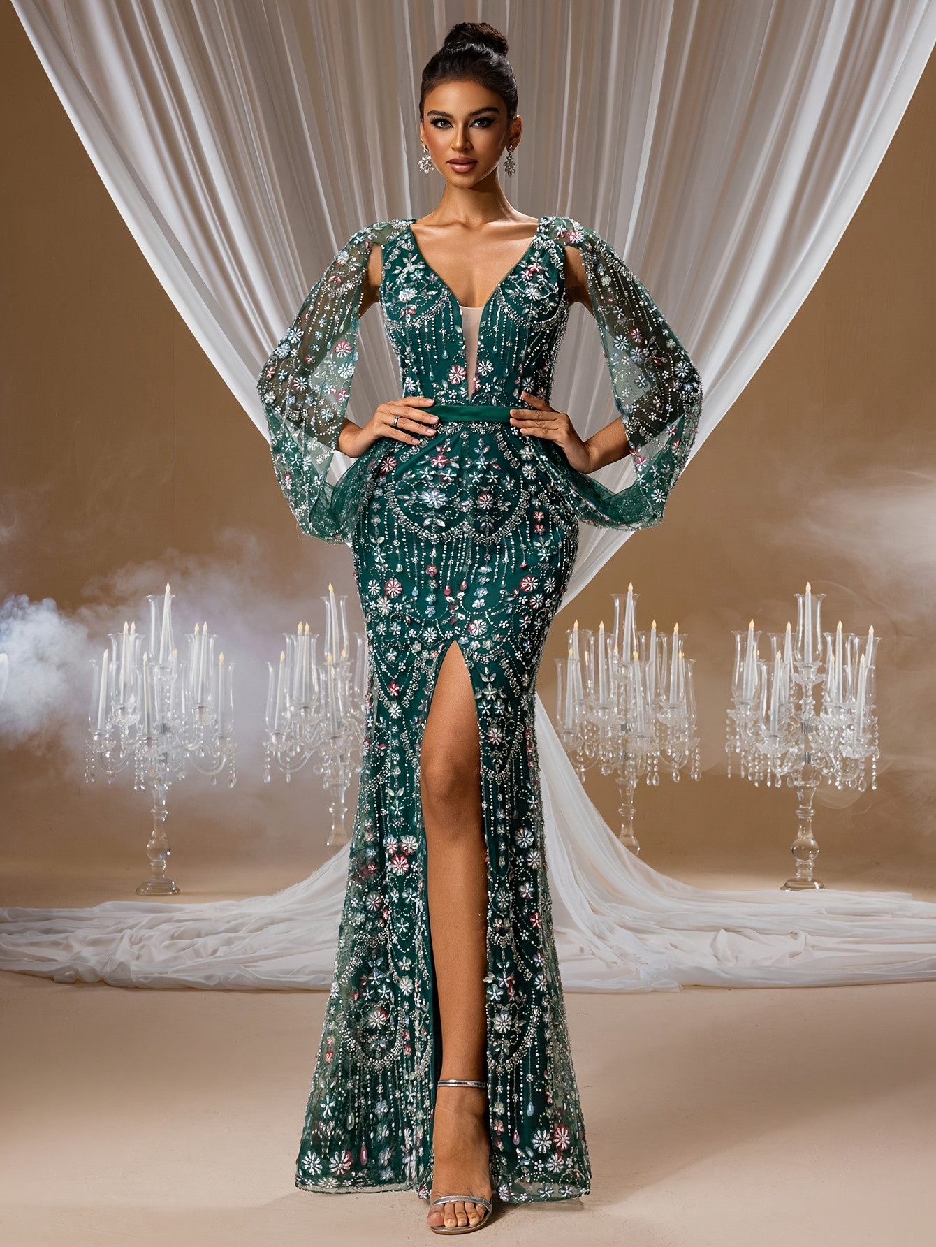 beaded dress sold on Temu United States