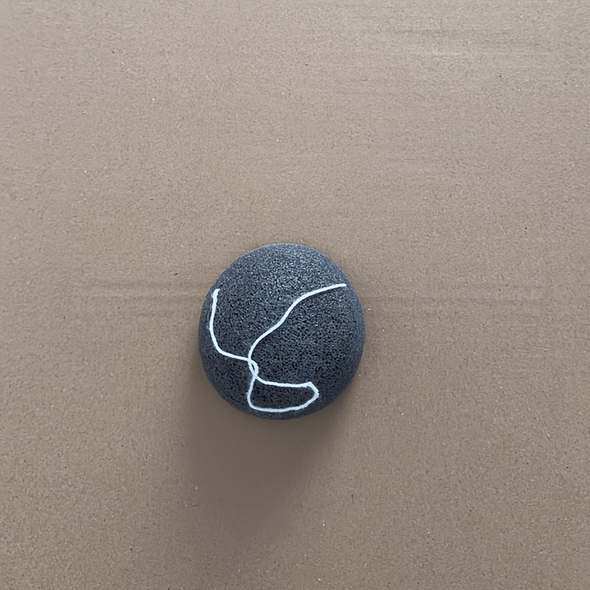 (random Color) 1pc Exfoliator Cleanse Konjac Sponge Natural Puff Face Wash Cleaning Sponge