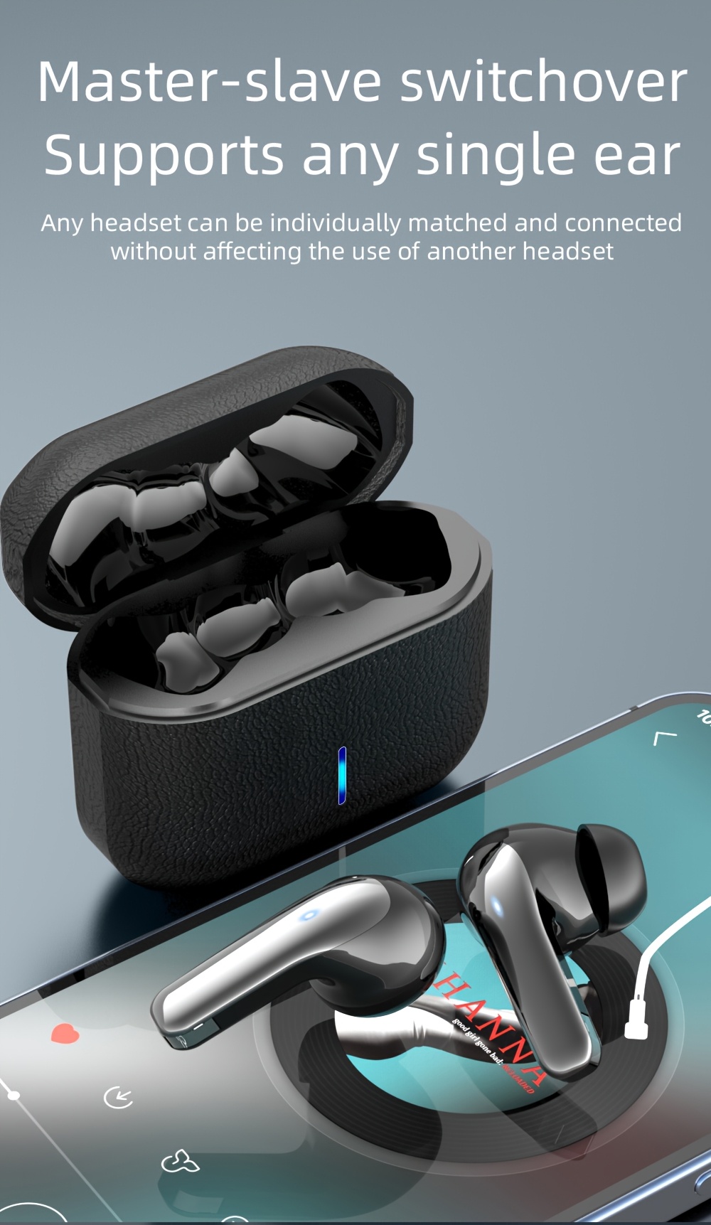 wireless earbuds, v5.4 earbuds with light display headphones, bass stereo, wireless headphones in-ear noise cancelling microphone,     sports headphones,   sports, exercise, listening to music and playing games Product details 4