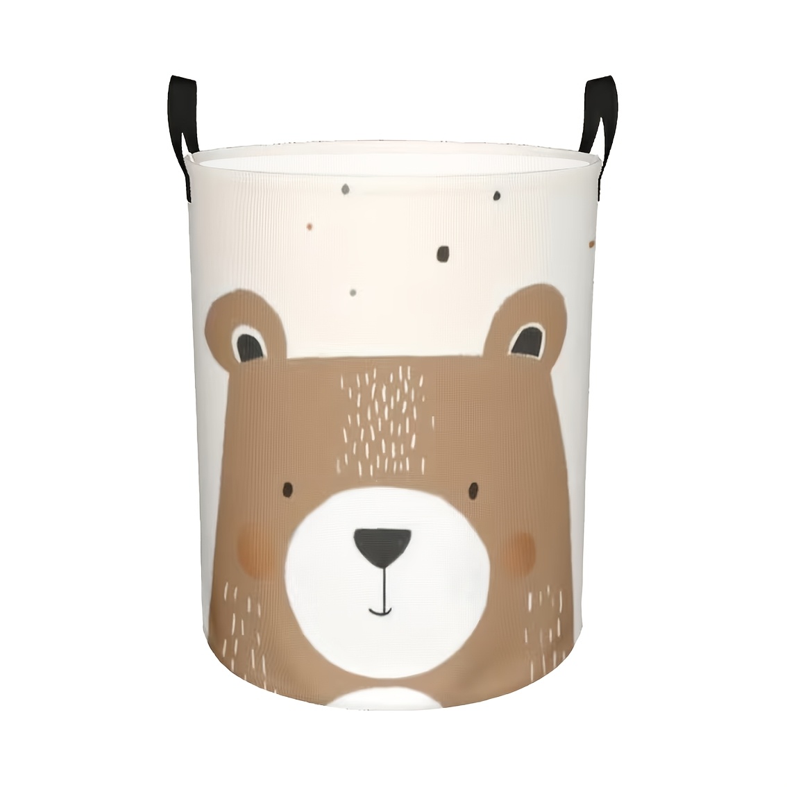 TEMU 1 panier à linge à motif à gros points facile à avec poignée, pour vêtements, bleu, pliable, durable, facile à nettoyer, idéal pour , de bain,