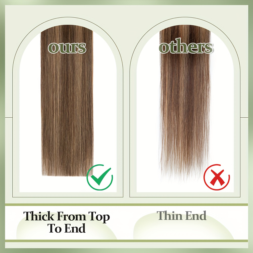 32 inch clip in wrap around ponytail extension long straight synthetic hairpiece with   tape soft versatile for   for parties cosplay everyday use details 4