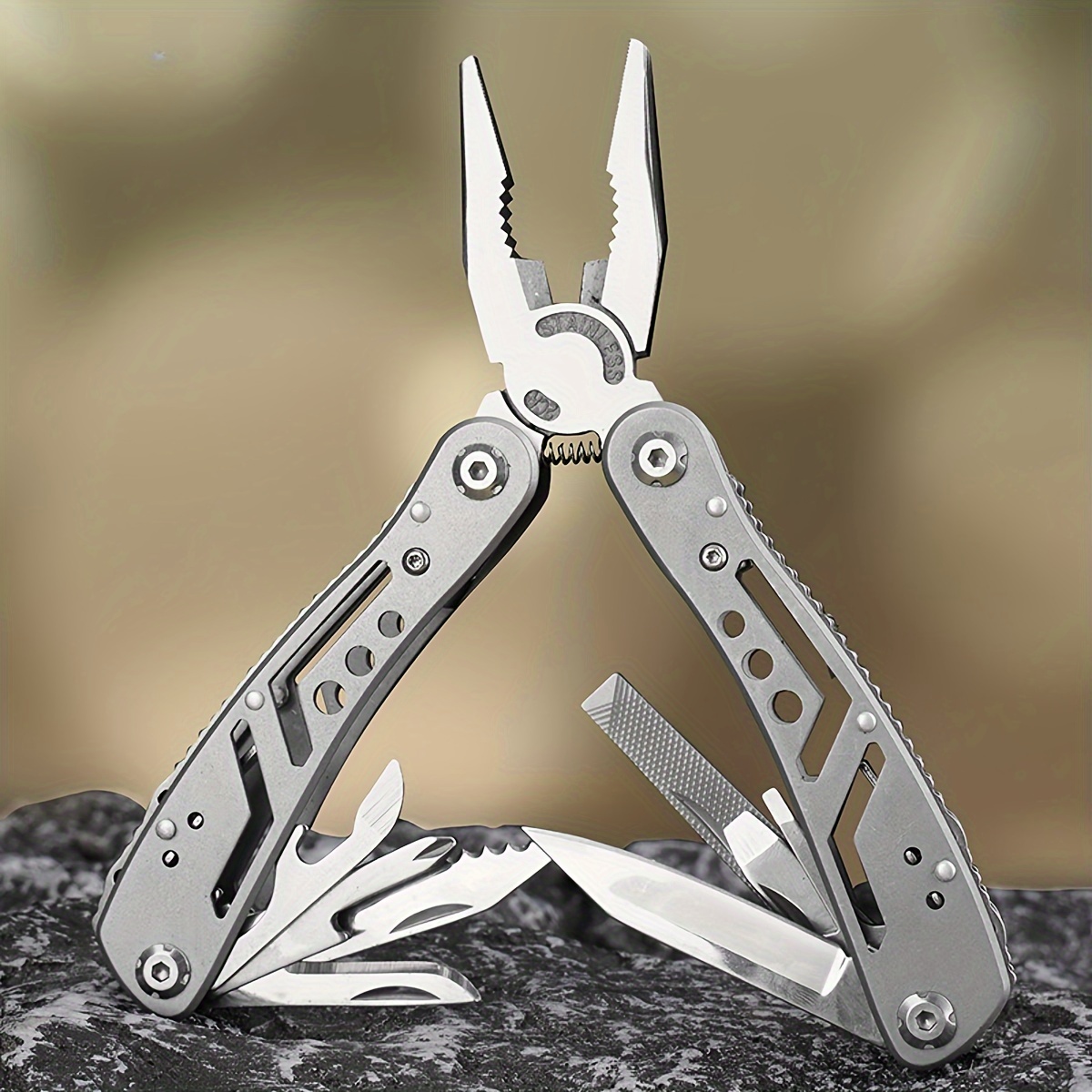 

Outdoor Stainless Steel Knife Pliers Folding Knife Portable Field Emergency Tool Pliers