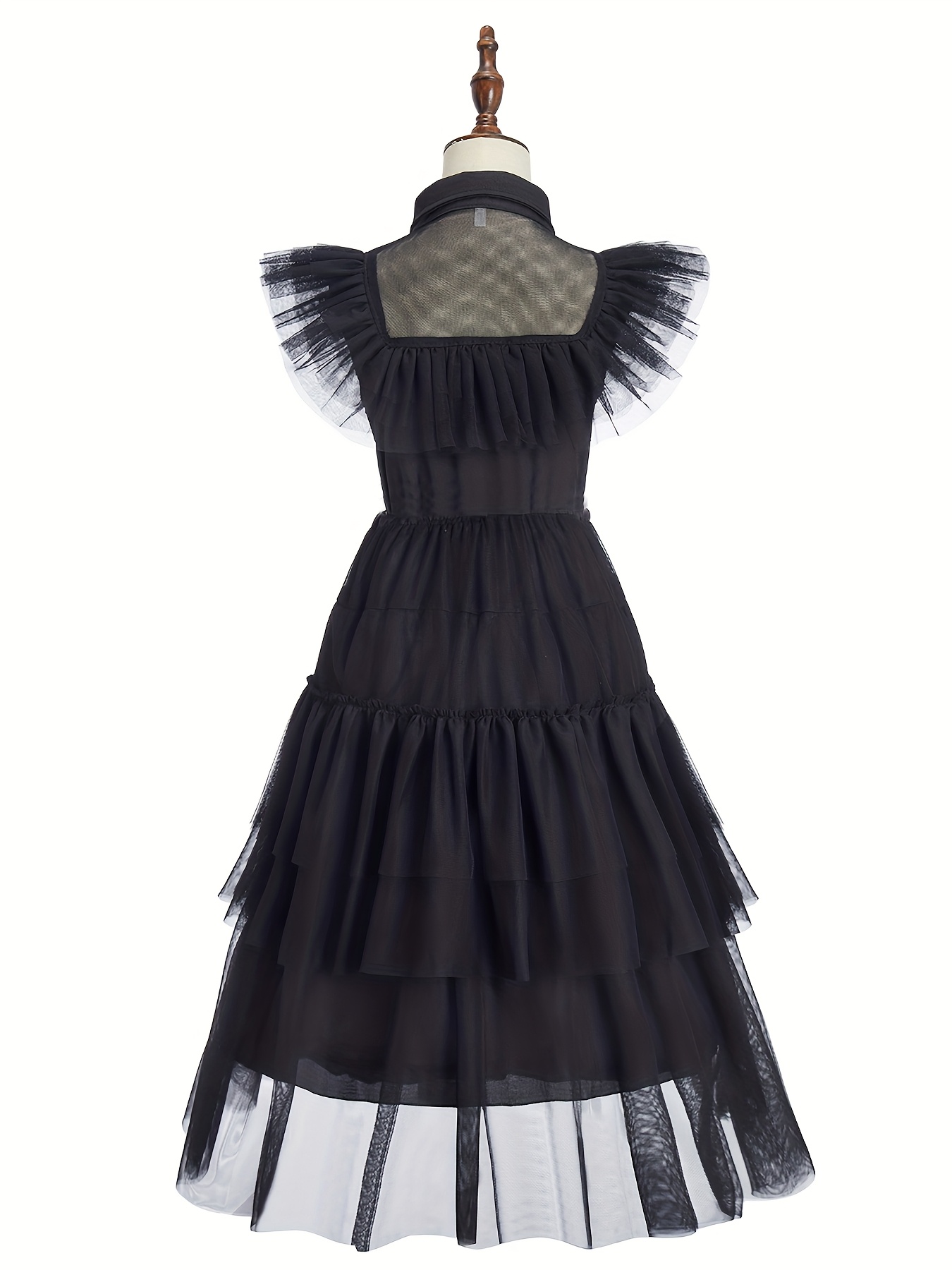 9pcs wednesday movie princess dress girls black short multi - Temu