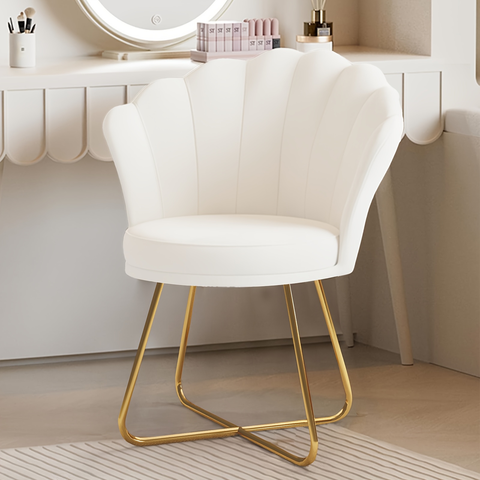 Upholstered Dining Room Chair with Backrest and Armrests