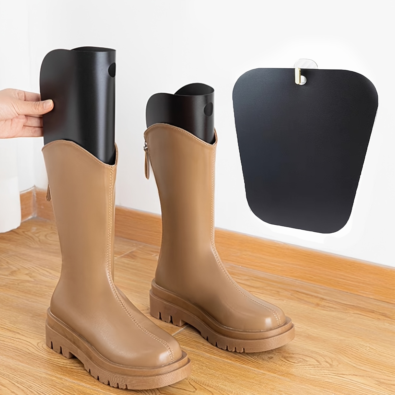 TEMU 2 stuks Dames Lange Laarzen Plastic Elastische Schoen Stretchers, voor Hoge Laarzen En Schoenen Anti-Kreukel En Anti-Deformatie Laarzenformers,