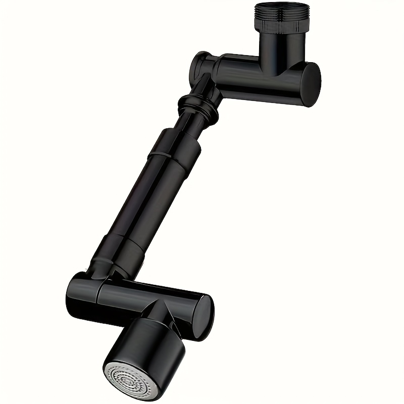 1pc 1440 Degree Rotating Water Outlet Stainless Steel Extendable Water Mechanical Arm Retractable Faucet