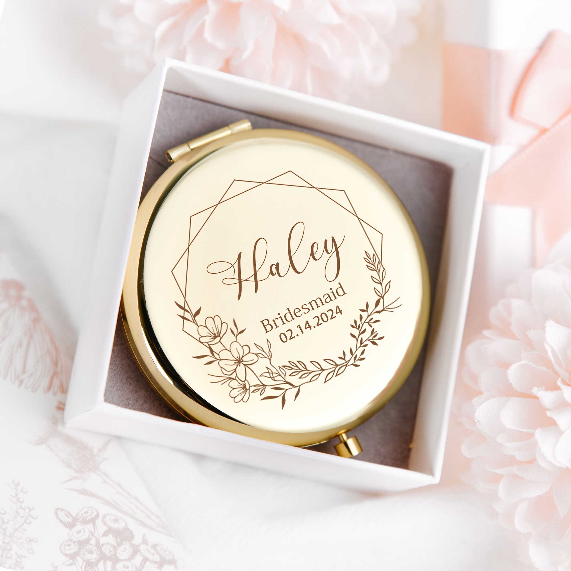 TEMU Custom Laser Makeup Mirror - Drawer Box