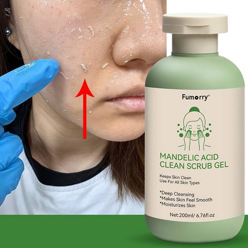 1 piece salicylic acid cleansing scrub gel with aloe rose and chamomile for cleansing and hydration suitable for types for men and women