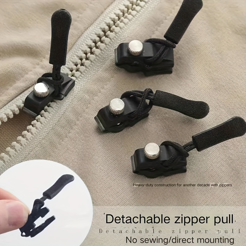 

3pcs/6pcs Kit - Detachable, No Sewing , Suitable For Jackets, Luggage And - Zippers Installation Tool Zippers