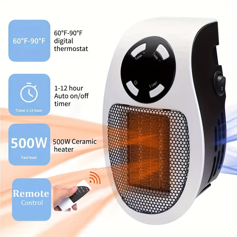 1PC Portable Kinetic Mini Heater,Auto Rotating Solar Double Ring  Heater,Electric heating,Mini Portable Kinetic Heater for Ehicles, Living  Rooms, Bathrooms