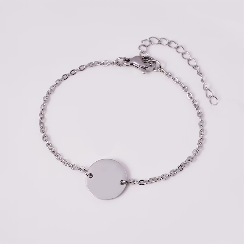 TEMU Customized Engraved Bracelet - Personalized Text Options - A Unique Gift For , Parents, Or Couples - Perfect For Romantic Anniversaries Or