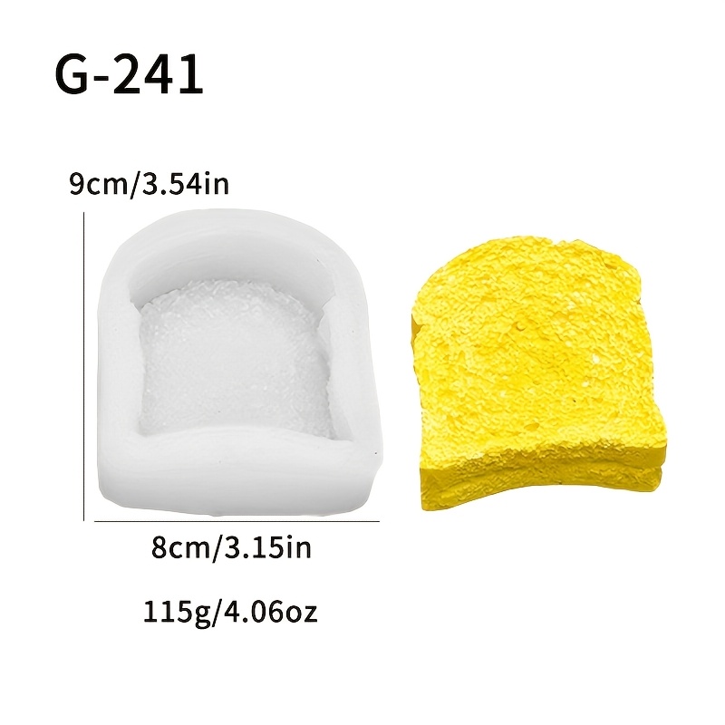 TEMU 1pc, Silicone Mold For Bread-shaped Candles