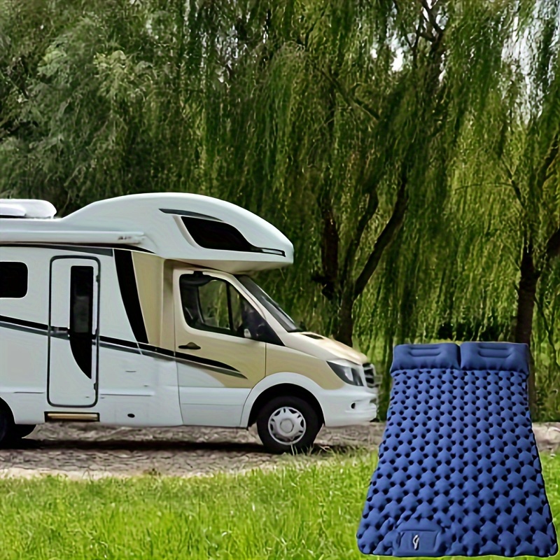 

Outdoor Camping Car Rv Ultra-light Double Footed Inflatable Bed Mat, Outdoor Camping Mat Plus Size Single Double Portable Inflatable Mat