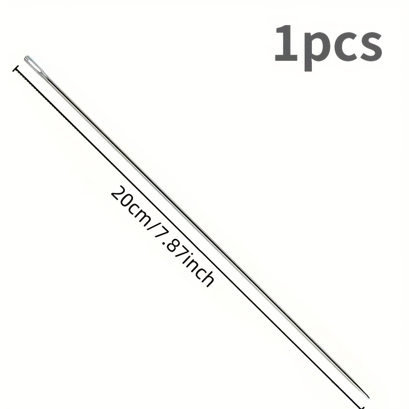 TEMU 1pc Large Sewing Needle, 7.87''/20cm Professional Upholstery Needle Long Needle Big Needle Hair Needle