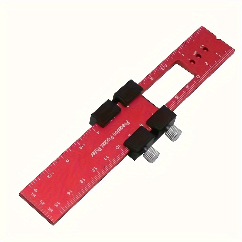 

Aluminum Alloy Woodworking Ruler, 6.29-inch Precision Marking T-square, Angle Measuring Tool With No Display, Uncharged Measurement Accuracy 1