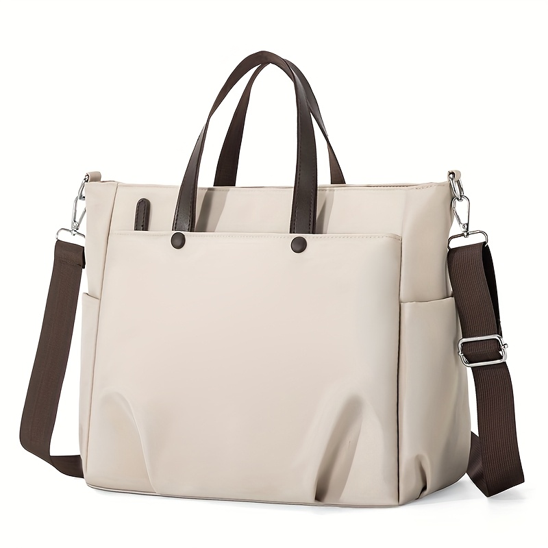 TEMU Sacoche Ordinateur Léger OGEHUAFEE pour Femme - Grande Capacité 15", Compartiment pour PC, Bandoulière Détachable & Multiples Poches, Sac Chic