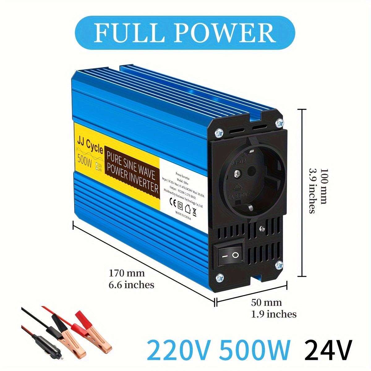 Power Inverter - Conversor 12V DC a 220V AC 500W