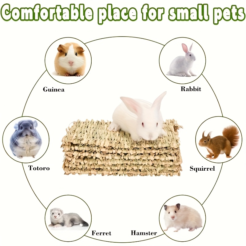 Set of 3/6 Grass Mats for Rabbits and Small Animals