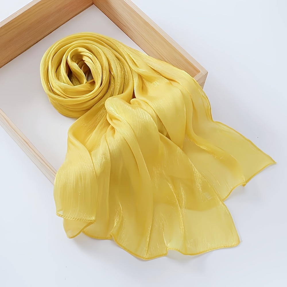 Dopamine Color Fine Sequined Neck Scarf, All-Season Accessory