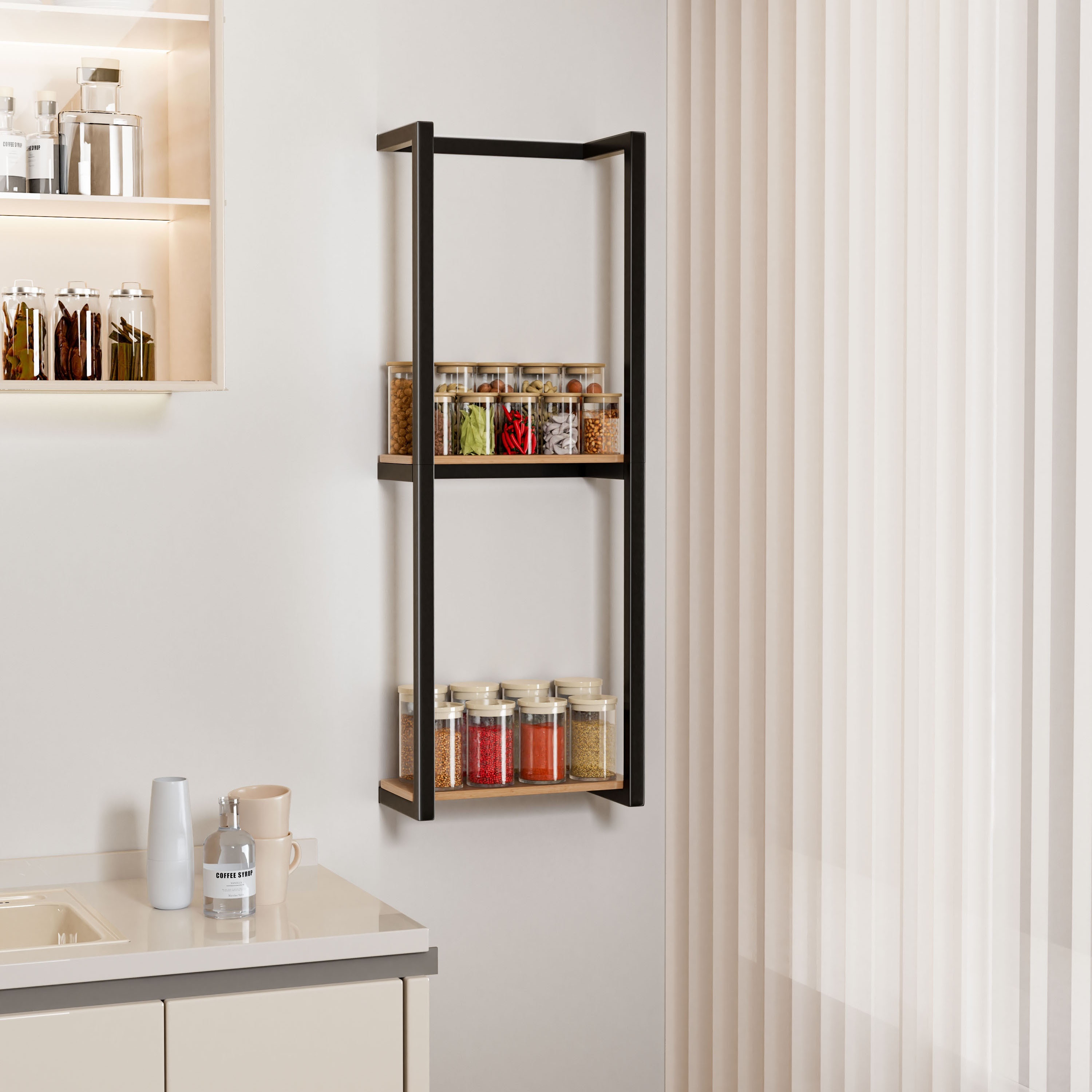 1pc wall mounted stainless steel towel rack multi layer multi functional matte black towel shelf bathroom storage organizer space saving details 4