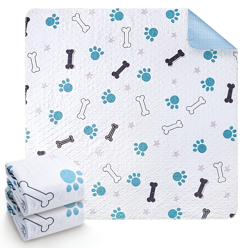 Image of 2pcs Washable Quick-dry Ultra-absorbent Underpads, Reusable Washable Dog Pee Pads, Reusable Bed Mats For Elderly And Bedridden Patients, Alternative To Disposable Diapers