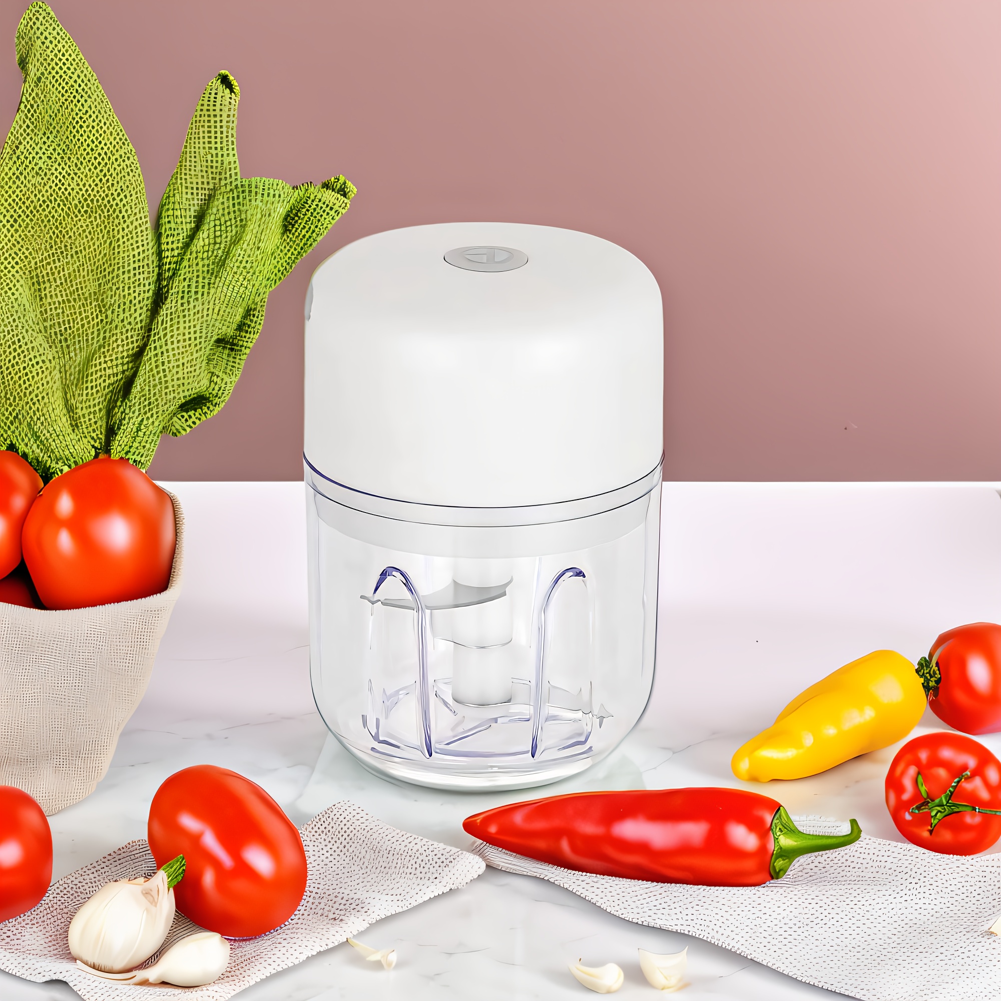   usb rechargeable mini chopper 100ml 250ml versatile garlic meat grinder fast 1000 rpm motor   companion Product details 8