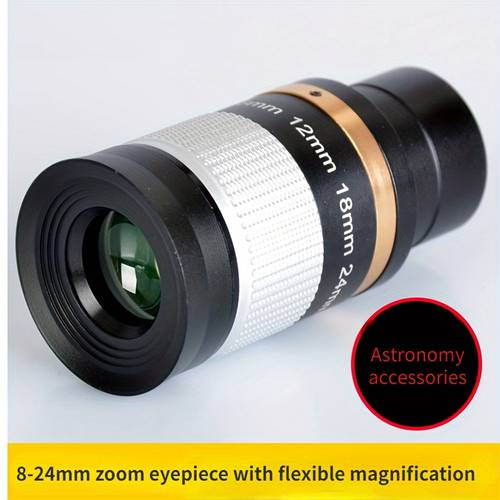 8 24mm zoom telescope eyepiece 1 25 31 7mm lens expanded magnification for telescope astronomy optics optics accessories