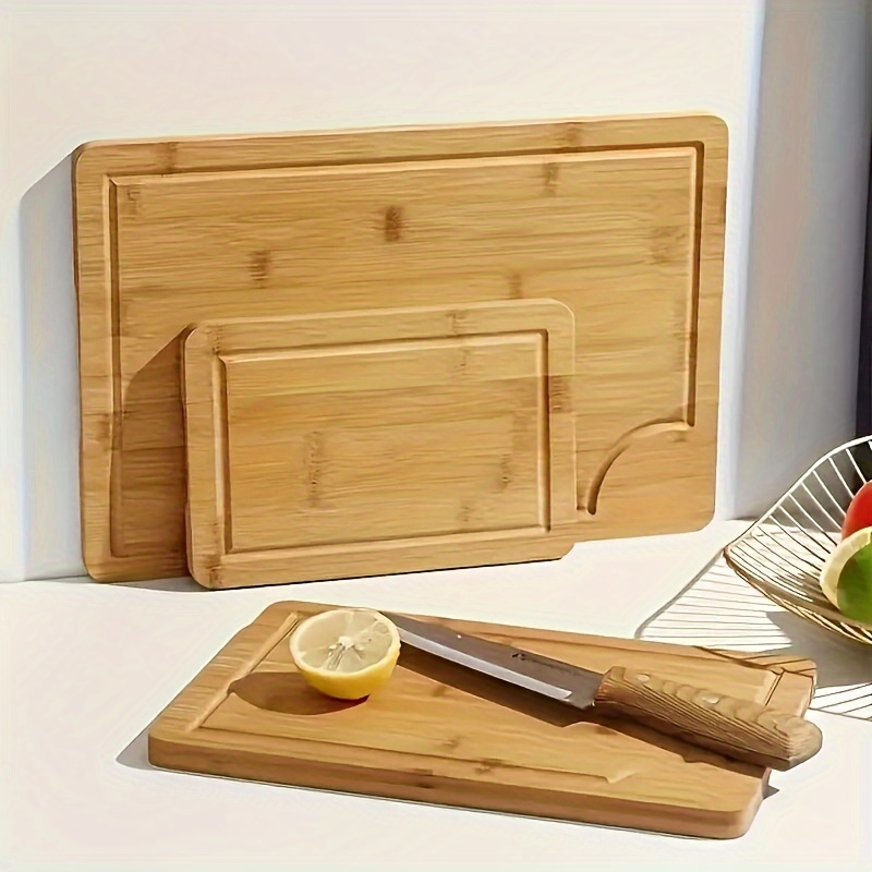 4pcs bamboo cutting board set with holder high   chopping boards for fruits vegetables meats bamboo cutting boards for kitchen details 4