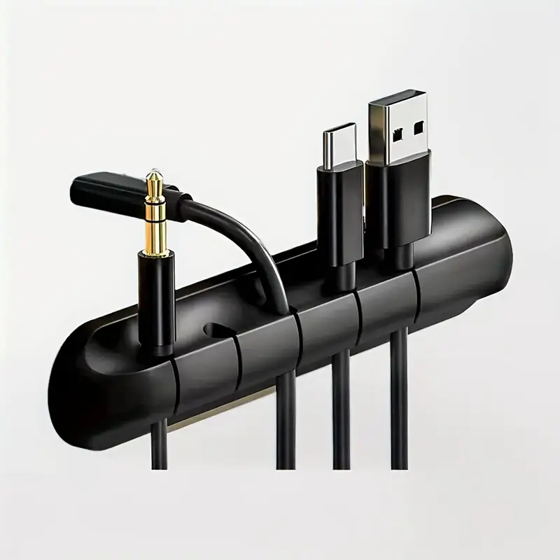 1件多槽电缆整理夹 - 适用于桌面、家庭、办公室和汽车的电线管理系统 - 床头柜电线支架配件 商品详情 8